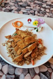 0182 Gebratener Reis mit geb. Hähnchen
